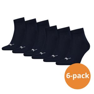 Puma Quarter Sokken Plain 6-pack Navy-47/49