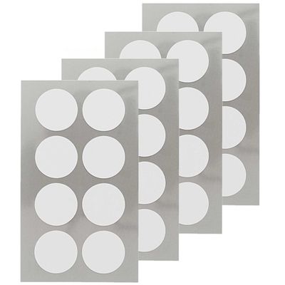128x Witte ronde sticker etiketten 25 mm 128x Witte ronde sticker etiketten 25 mm