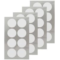 128x Witte ronde sticker etiketten 25 mm