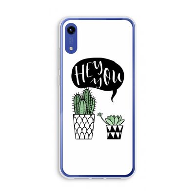 Hey you cactus: Honor Play 8A Transparant Hoesje