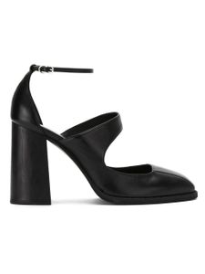 Studio Chofakian leather cut out pumps - Noir