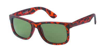 Kost zonnebril dames wayfarer bruin gevlekt (PZ20 026)