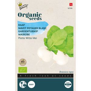 Buzzy® Organic Rapen Plat Wit Mei (BIO)