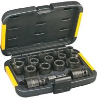 DeWALT DT7506 Krachtdoppenset 1/2" Vierkant | kort | 17-delig