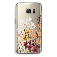 Painted wildflowers: Samsung Galaxy S7 Transparant Hoesje