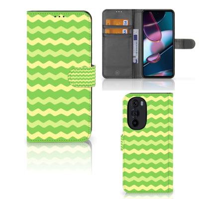 Motorola Edge 30 Pro | Telefoon Hoesje | Waves Green