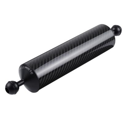 PULUZ 12.79 inch 32.5cm lengte 60mm Diameter Dual ballen koolstofvezel drijvende Arm bal Diameter: 2 5 cm drijfvermogen: 400 g