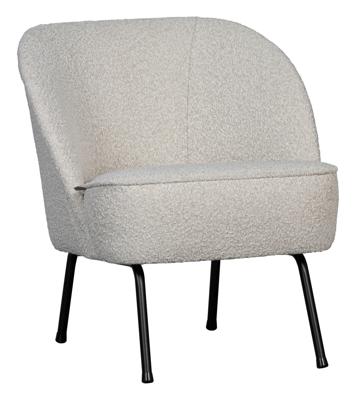 WOOOD Fauteuil 'Vogue' Bouclé, kleur Naturel