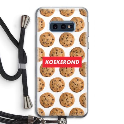 Koekerond: Samsung Galaxy S10e Transparant Hoesje met koord