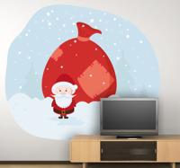 Kertsman sneeuw sticker
