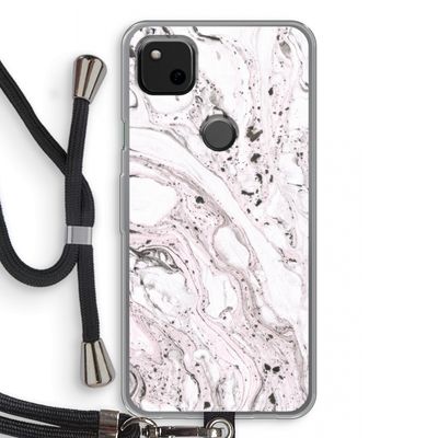 Mengelmoes: Pixel 4a Transparant Hoesje met koord
