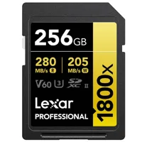 Lexar Pro Gold 256GB SDXC V60 UHS-II - R280/W205 MB/s