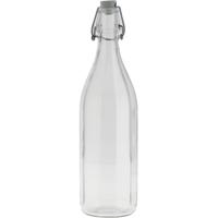 Bormioli rocco waterfles met beugeldop - helder transparant - 1000 ml - Giara home deco fles