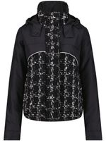 Giambattista Valli manteau en tweed à capuche - Noir