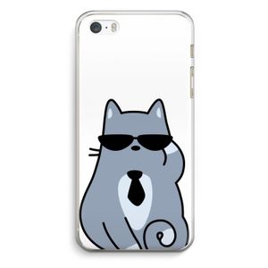 Cool cat: iPhone 5 / 5S / SE Transparant Hoesje