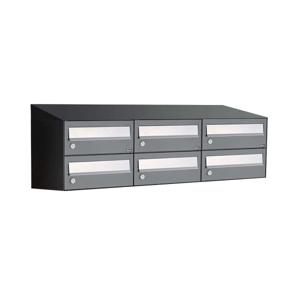 Allux Hive Set 3-Breed, 2-Hoog Met Dak Antraciet - 40030065_3x2d