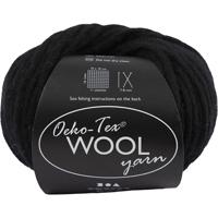 Creativ Company Wolgaren, l: 50 m, zwart, 50 gr/ 1 bol