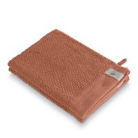 WALRA Washand Soft Cotton Popcorn Terra - 2x 16x21 cm - thumbnail