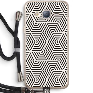 Magic pattern: Samsung Galaxy J3 (2016) Transparant Hoesje met koord