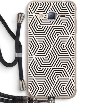 Magic pattern: Samsung Galaxy J3 (2016) Transparant Hoesje met koord