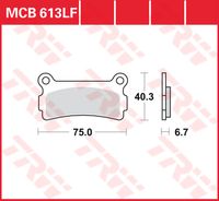 TRW Remblokken, en remschoenen voor de moto, MCB613 Allround organisch