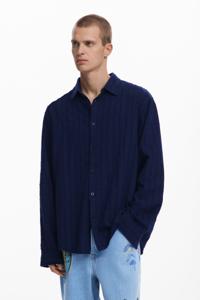 Textuur overhemd - BLUE - XL