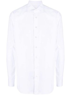 Lardini chemise à boutonnière sur le devant - Blanc