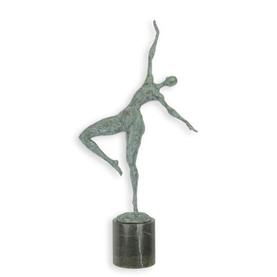 A BRONZE SCULPTURE NUDE GREEN FINSIH