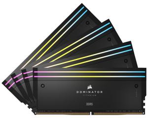 Corsair 64 GB DDR5-6000 Quad-Kit werkgeheugen CMP64GX5M4B6000C36, Dominator Titanium RGB, XMP