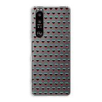 Hartjes: Sony Xperia 1 III Transparant Hoesje Hartjes: Sony Xperia 1 III Transparant Hoesje
