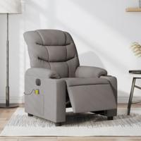 Massagestoel elektrisch verstelbaar stof taupe