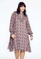 Yoek Jurk met ruches FIESTA | Beige | Maat 46/48