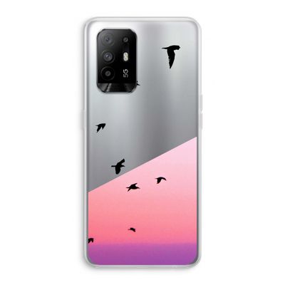 Fly away: Oppo A94 5G Transparant Hoesje