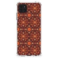 Samsung Galaxy A22 5G Doorzichtige Silicone Hoesje Batik Brown
