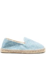 Manebi espadrilles en raphia à motif géométrique - Bleu - thumbnail