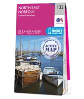 Wandelkaart - Topografische kaart 133 Landranger Active North East Norfolk / Cromer / Wroxham | Ordnance Survey