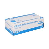 Handschoen nitril en poedervrij BLAUW 100 stuks Small