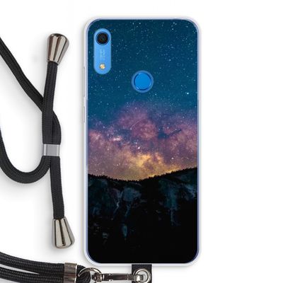 Travel to space: Huawei Y6s Transparant Hoesje met koord
