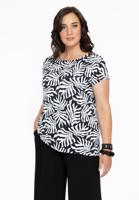 Yoek Shirt wijd SEA LEAF | Zwart | Maat 50/52 Yoek Shirt wijd SEA LEAF | Zwart | Maat 50/52