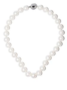 Yoko London collier en or blanc 18ct à perles - Argent