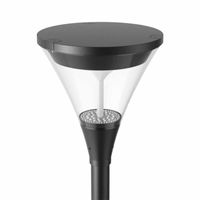 LED Paaltop armatuur zwart met 60mm aansluiting max 40W indirect licht 220-041 LED Paaltop armatuur zwart met 60mm aansluiting max 40W indirect licht 220-041