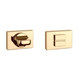 Aprile WC garnituur rozet 50x33x7mm gepolijst goud PVD Toilet Rozet