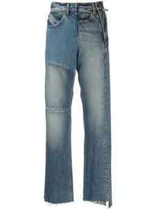 Maison MIHARA YASUHIRO jean droit à taille haute - Bleu