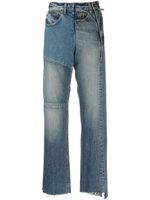 Maison MIHARA YASUHIRO jean droit à taille haute - Bleu