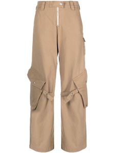 Acne Studios pantalon en coton à poches cargo - Tons neutres