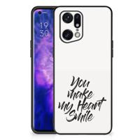 OPPO Find X5 Pro | Telefoon Hoesje | met tekst Heart Smile
