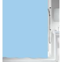 MSV Douchegordijn - lichtblauw - gerecycled polyester - 180 x 200 cm - wasbaar