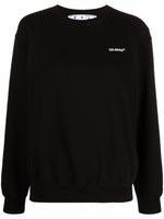 Off-White sweat à rayures Diag - Noir