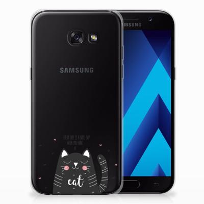 Samsung Galaxy A5 2017 Telefoonhoesje met Naam Cat Good Day Samsung Galaxy A5 2017 Telefoonhoesje met Naam Cat Good Day