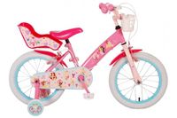 Disney Princess Kinderfiets Meisjes 16 inch Roze Twee Handremmen
